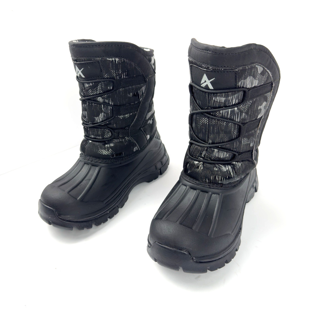 Yeerovan Unisex Kids Snow Boots Waterproof Slip Resistant Cold Shoes Size 34
